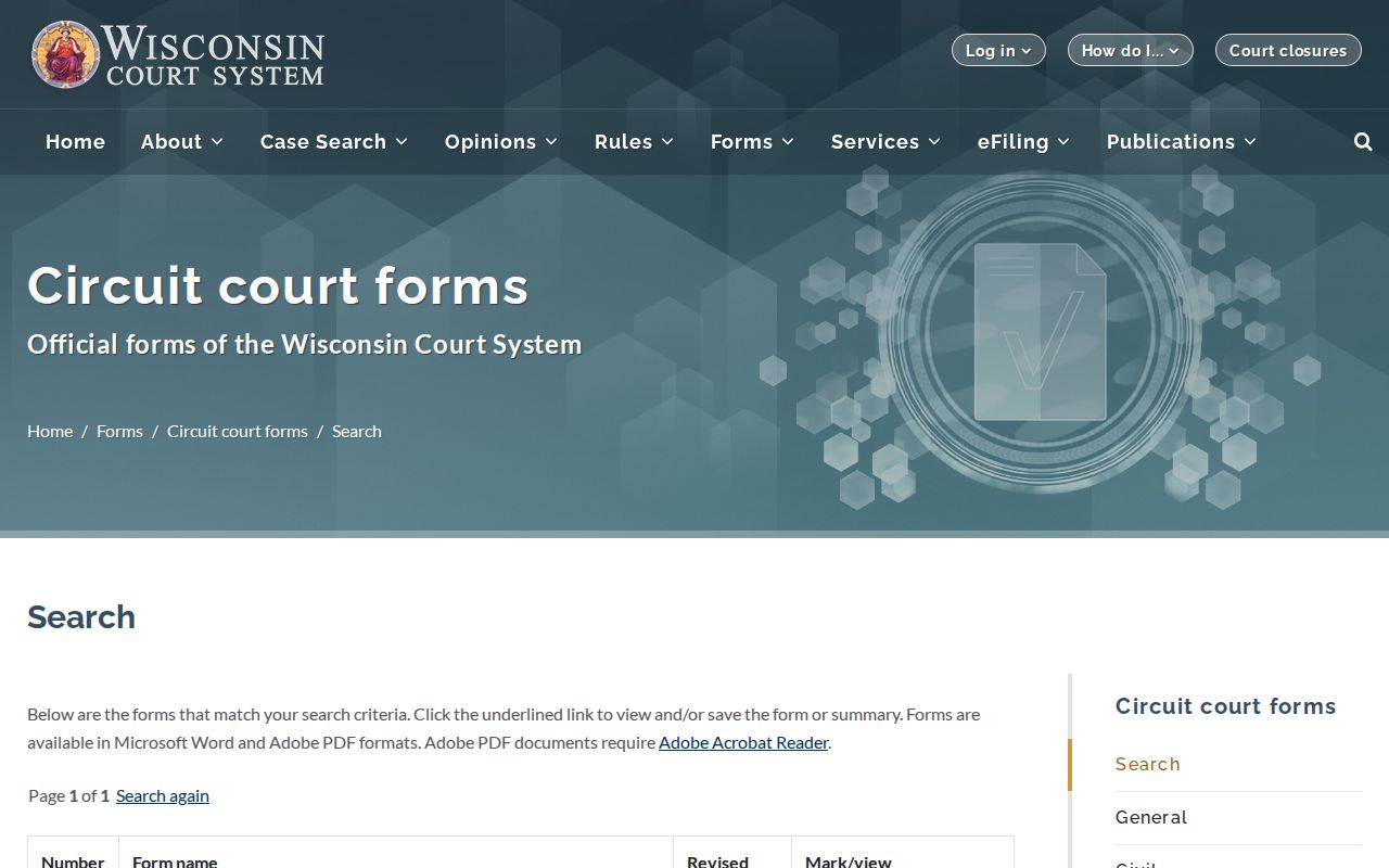 Waukesha County criminal court case expungement form