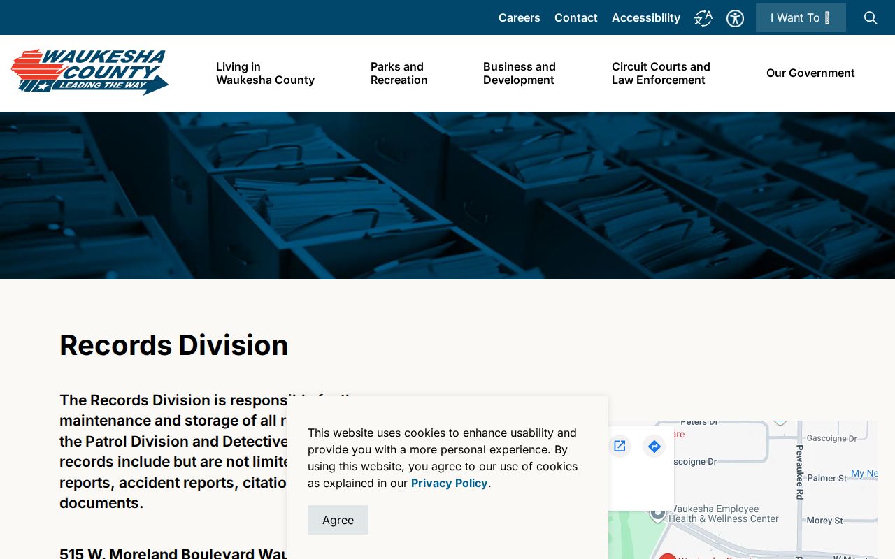 Waukesha County criminal report request channels